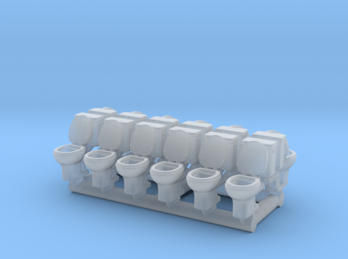 Toilet 01. 1:150 Scale 3d printed