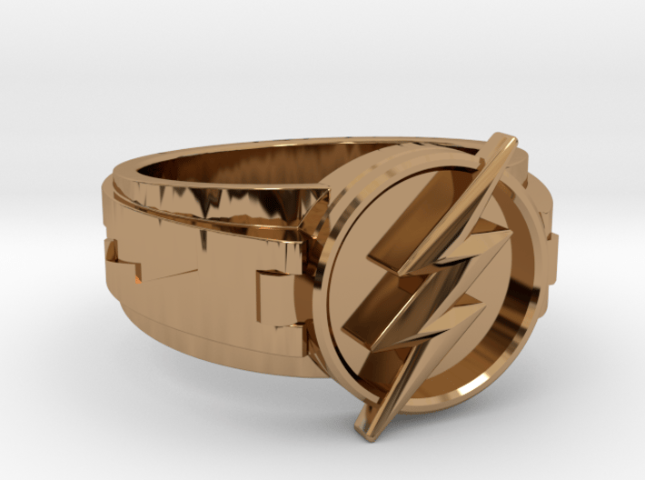 v3 The Flash ring size 17.5,  25.84mm 3d printed 