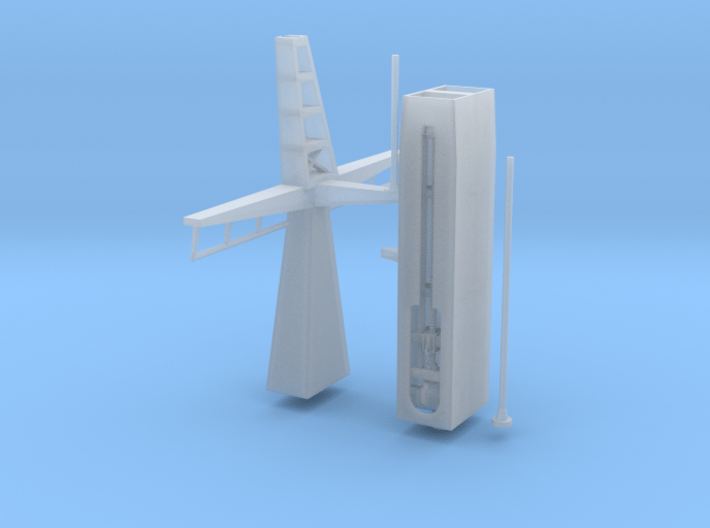 1/96 scale Refuel Mast for F-125 Frigate 3d printed 