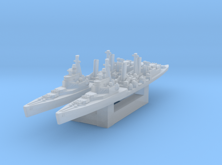 HMS Belfast 1/4800 3d printed