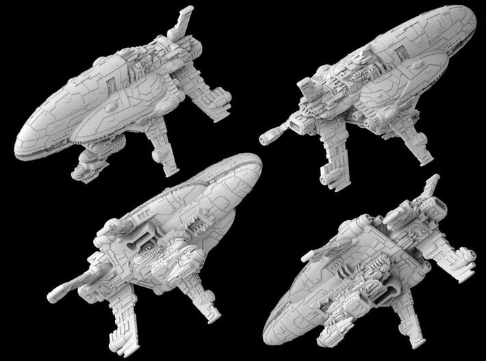 (Armada) Assault Frigate Mk2 v2 3d printed