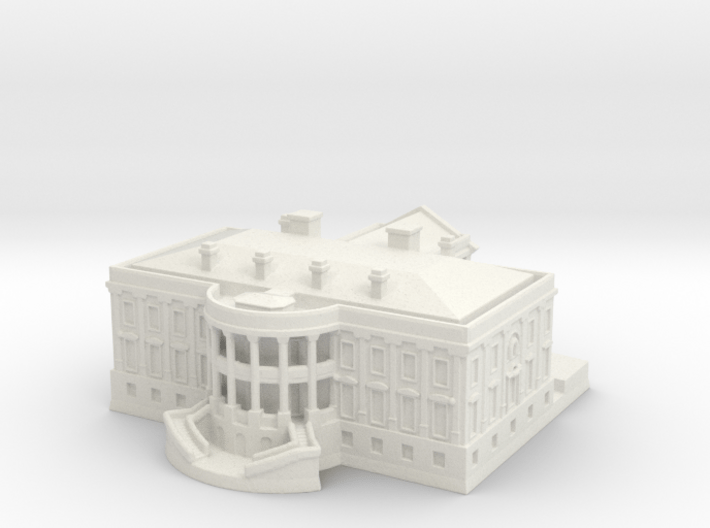 The White House 1/1200 3d printed