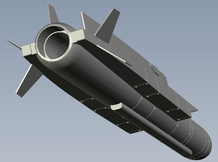 1/144 scale MBDA Aerospatiale ASMP-A missile x 1 3d printed 