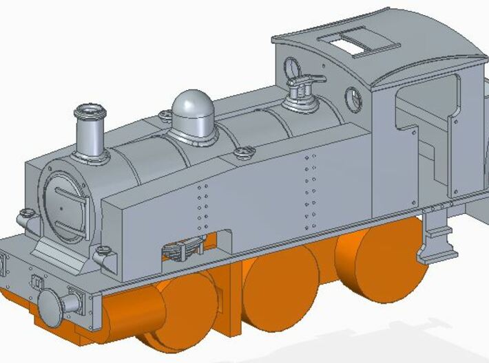 Hudswell Clarke Pla Tanque Cuerpo Kit Para Hornby/Jouef/Electrotren Chasis 
