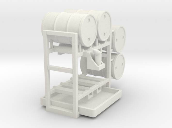 Drum storage rack - 1:50 3d printed 