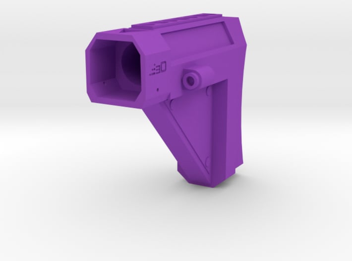 Laser Pulse Carbine Shoulder Stock for Nerf Modulu 3d printed 