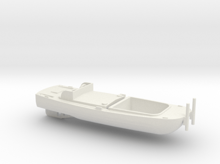 1/100 Scale Army Bridge Erection Boat 1952 3d printed