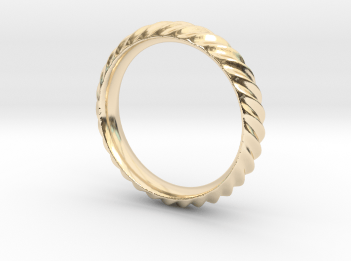 Cresta Nº3 Ring - Size 6 3d printed 