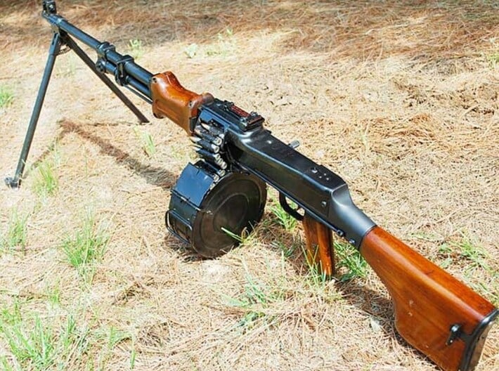 1/15 scale RPD Soviet machineguns x 5 3d printed 