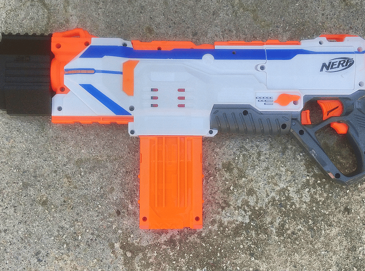 Laser Pulse Carbine Front End for Nerf Stryfe 3d printed 