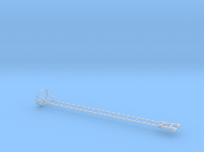 7mm Scale 18 ft Signal Post Ladder with Top Safety 3d printed 