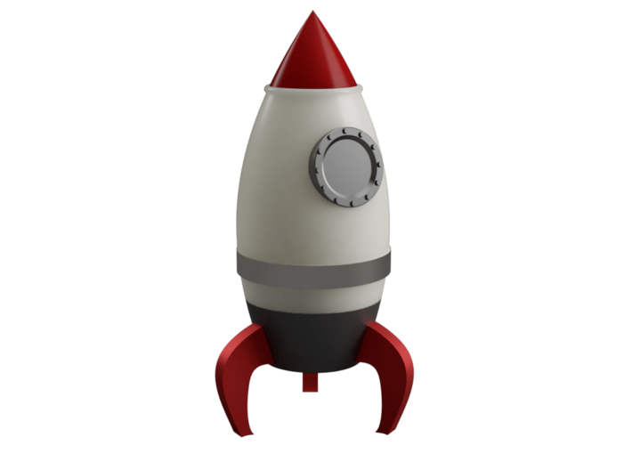 Rocket Container 3d printed This is a 3d render