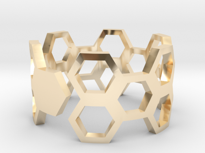 HoneyComb Ring 3d printed 