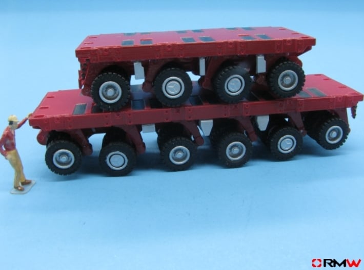 HO/1:87 spmt set 4+6 axles (without ppu) 3d printed painted & assembled