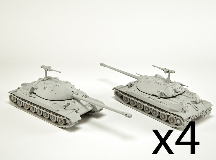 IS-7 Heavy Tank Scale: 1:285 (x4) 3d printed