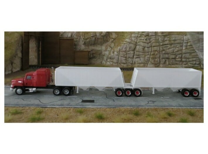 000657A trailer Grain Trailer HO 3d printed 