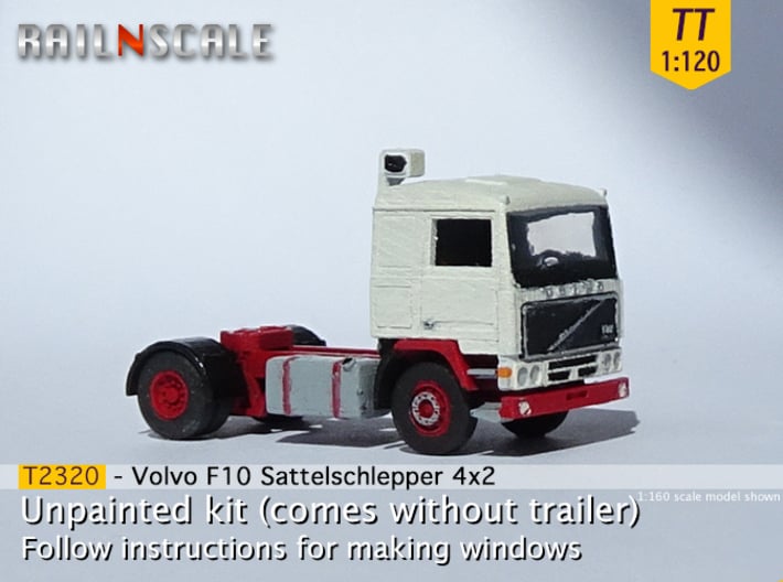 Volvo F10 4x2 Sattelschlepper (TT 1:120) 3d printed 