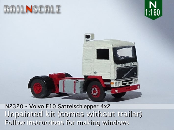 Volvo F10 4x2 Sattelschlepper (N 1:160) 3d printed 