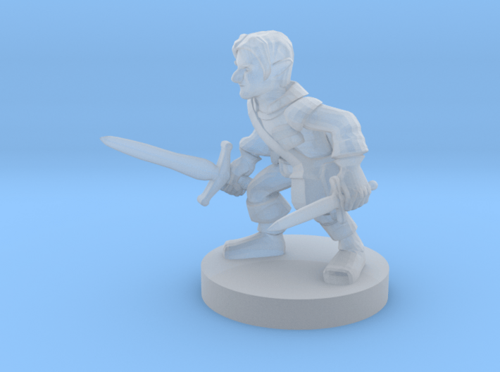 Gnome Male Rogue 3d printed 