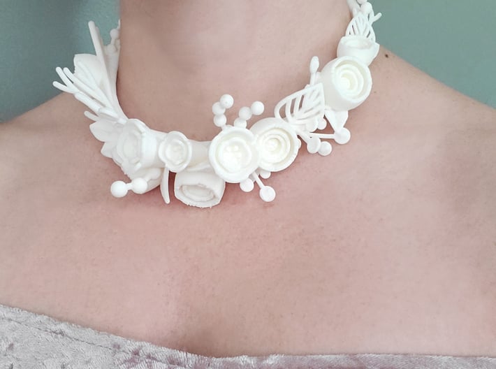 Botanical Statement Necklace 3d printed 