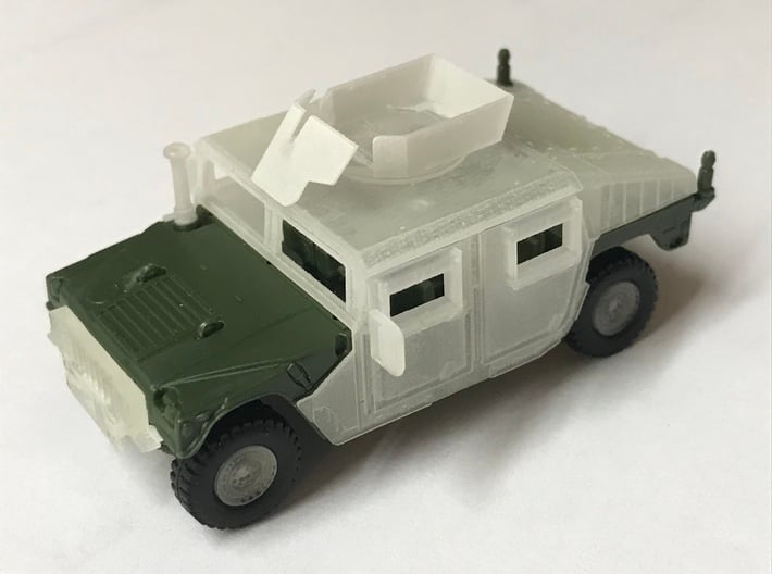 M1151 Humvee Armor w/ Gunner’s Protection Kit 3d printed 