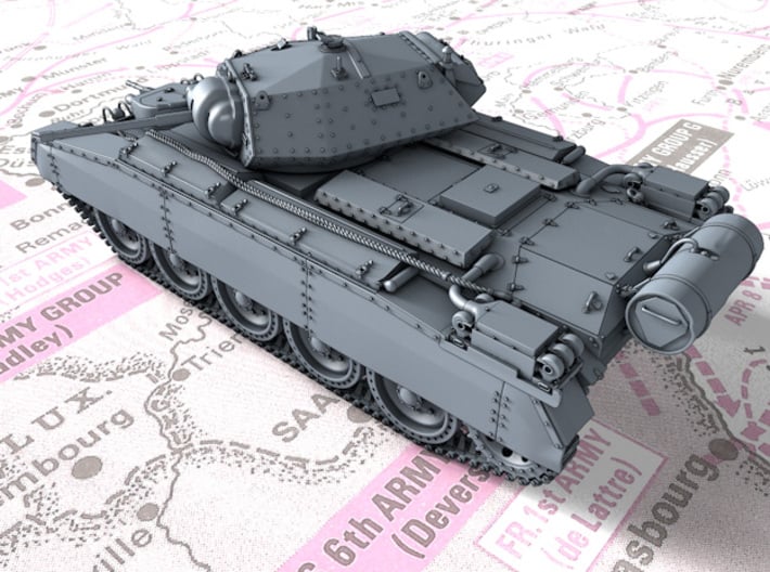 1/120 (TT) British Crusader Mk II Medium Tank 3d printed 1/120 (TT) British Crusader Mk II Medium Tank