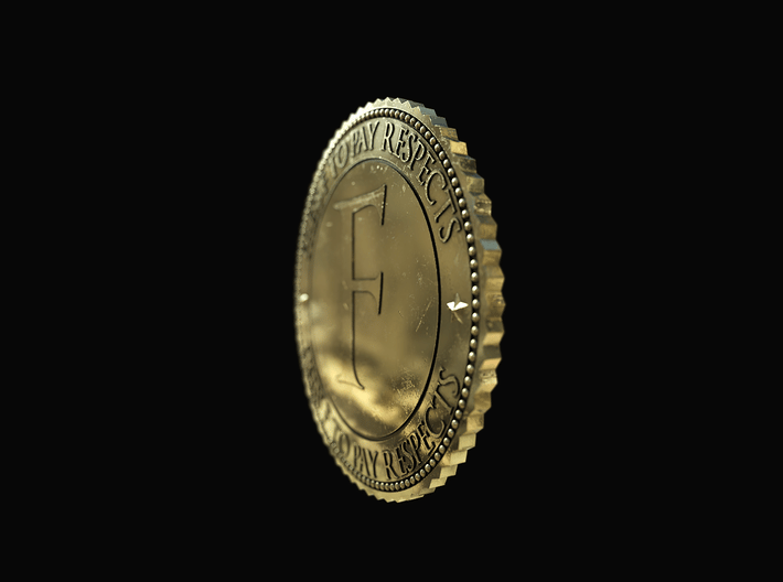 Respect Coin 3d printed 