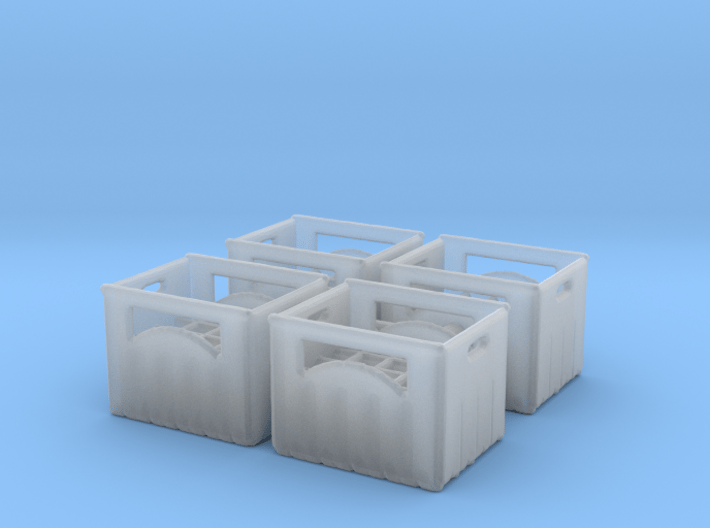 Bottle crate (4 pieces) 1/87 3d printed 