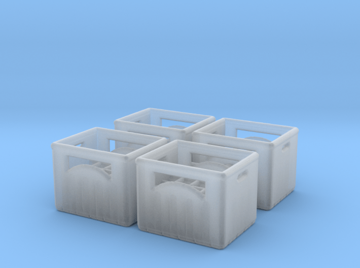 Bottle crate (4 pieces) 1/100 3d printed 