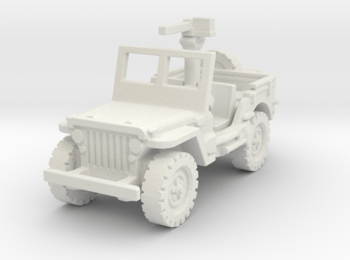 Jeep willys 30 cal (window up) 1/100 3d printed