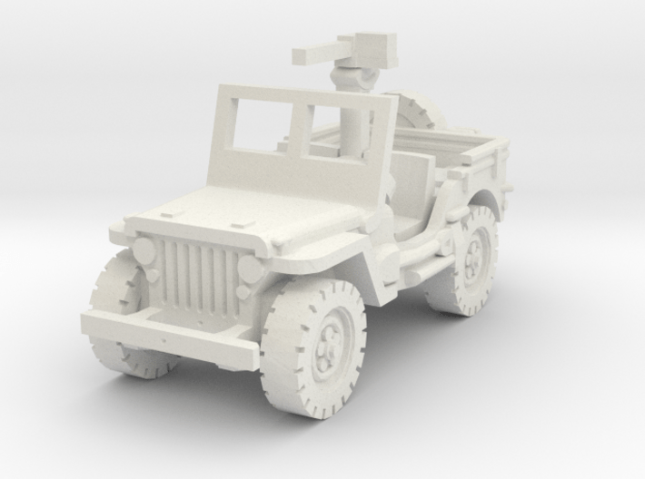 Jeep willys 30 cal (window up) 1/87 3d printed