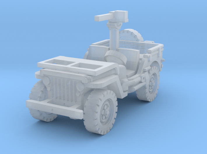 Jeep Willys 30 cal (window down) 1/144 3d printed 