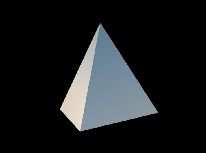 Tetrahedron 3d printed 