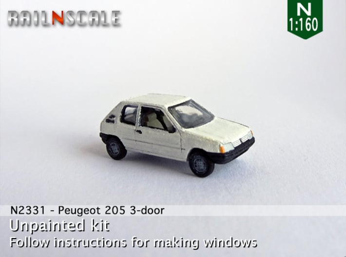 Peugeot 205 3-Türer (N 1:160) 3d printed 