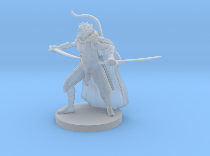 Human Male Two Sword Ranger 3d printed 