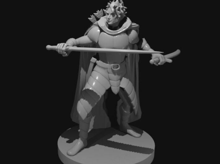 Human Male Two Sword Ranger 3d printed