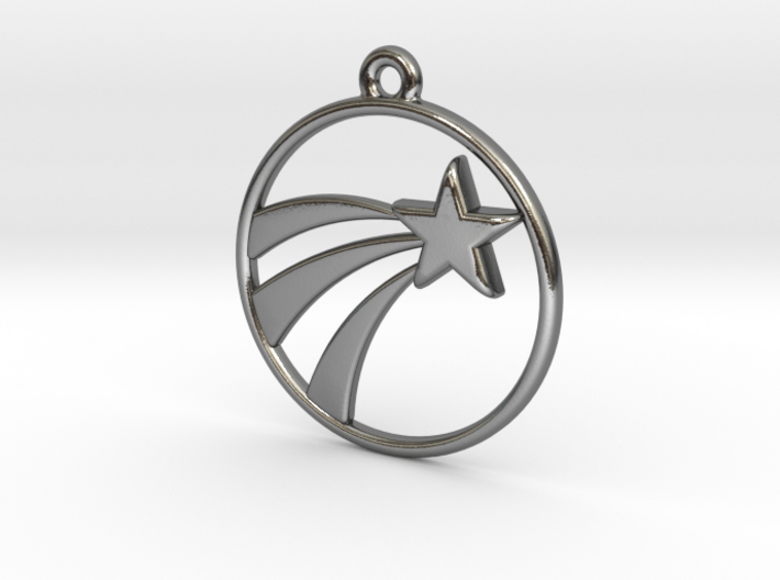 A Lucky Pendant of a   Shooting Star ⭐️ 3d printed 