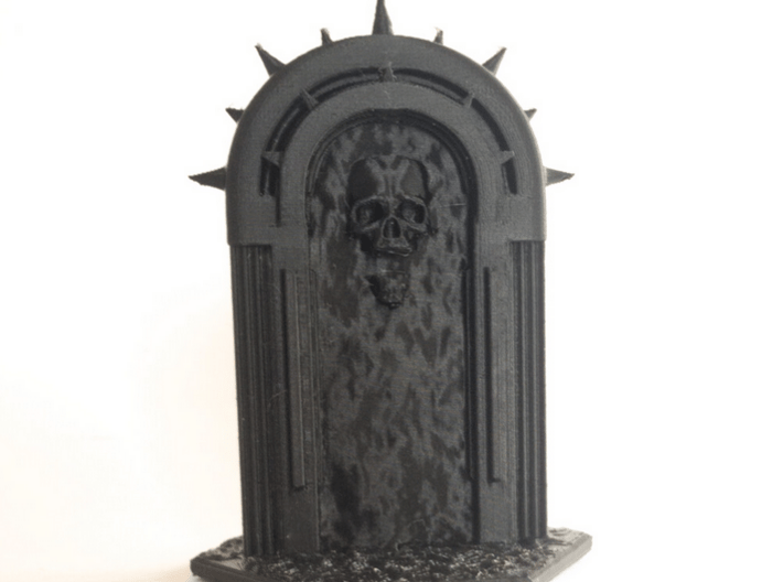 Dark Portal Version A 3d printed This is a 3D print I did on a PLA &quot;Prusa&quot; printer on medium resolution. I expect the quality of a shapeway print to be higher.