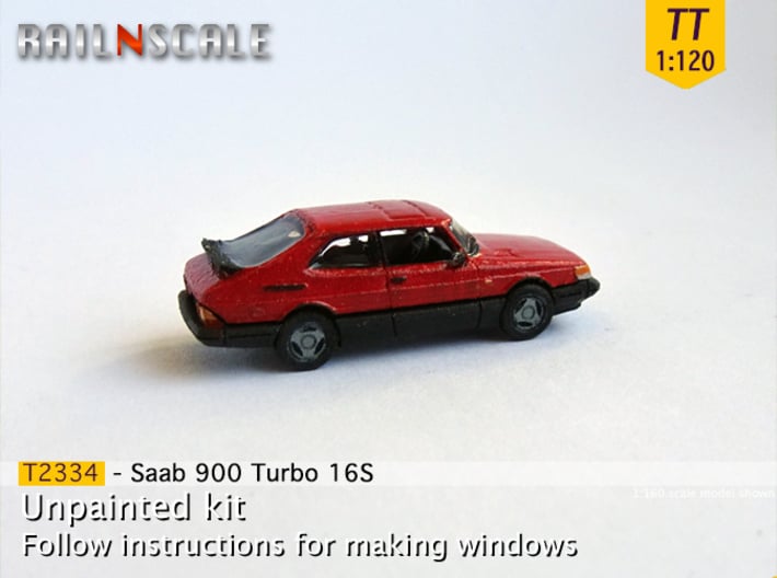 Saab 900 Turbo 16S (TT 1:120) 3d printed 