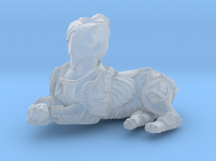 Anthropomorphic male heavy armor cat taur 2 (HSD m 3d printed