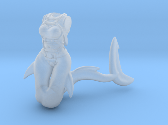 Anthropomorphic female light armor sharktaur 4 (HS 3d printed
