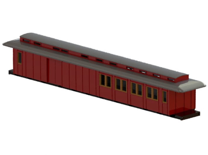 CFo1 model 00 - Swedish passenger wagon 3d printed CAD-model