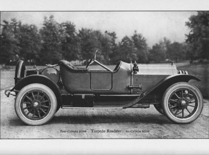 Body for Stutz Roadster c1912-14 3d printed Stutz catalog picture
