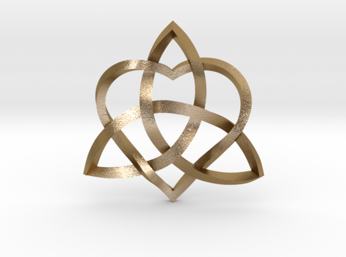 Infinity Love Pendant | Twisted 1&quot; 3d printed