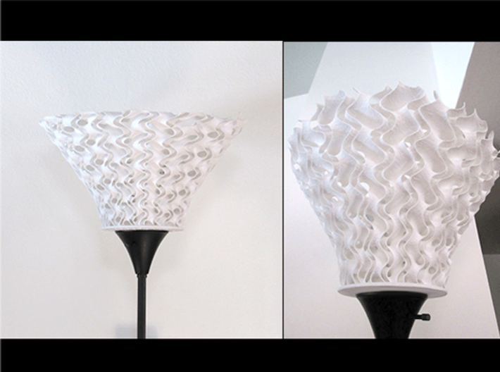 Double Helix Lampshade  3d printed 