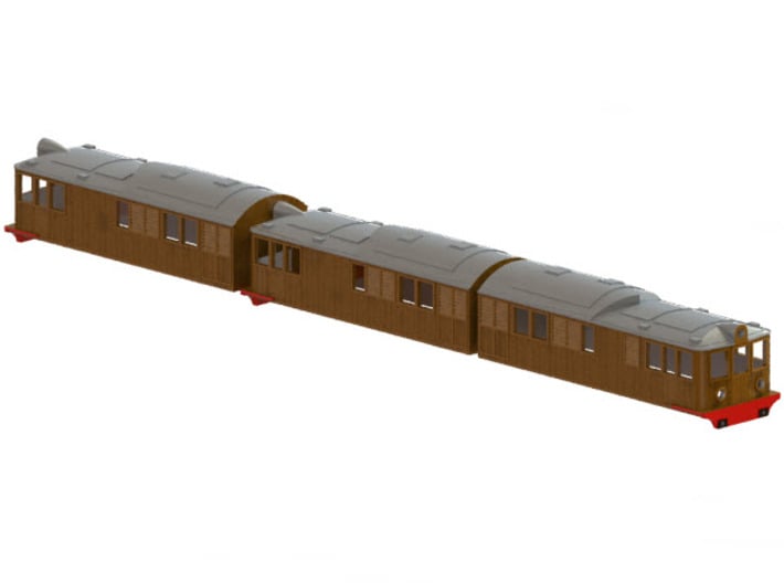 Swedish SJ electric locomotive type Of3 - H0-scale 3d printed CAD-modell