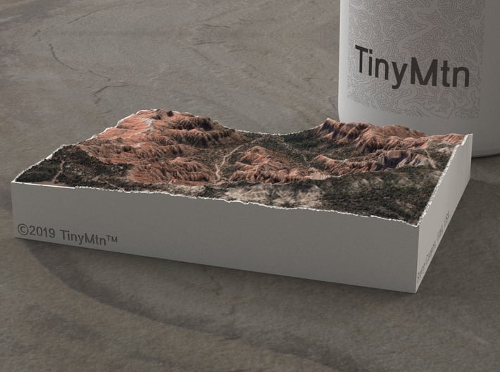 Bryce Canyon, Utah, USA, 1:25000 3d printed 