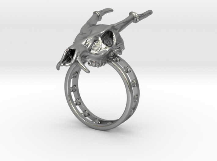 Muntjac Ring (Size 10.5) 3d printed 
