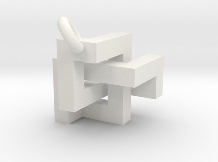 Cubic Knot Pendant 2 3d printed 