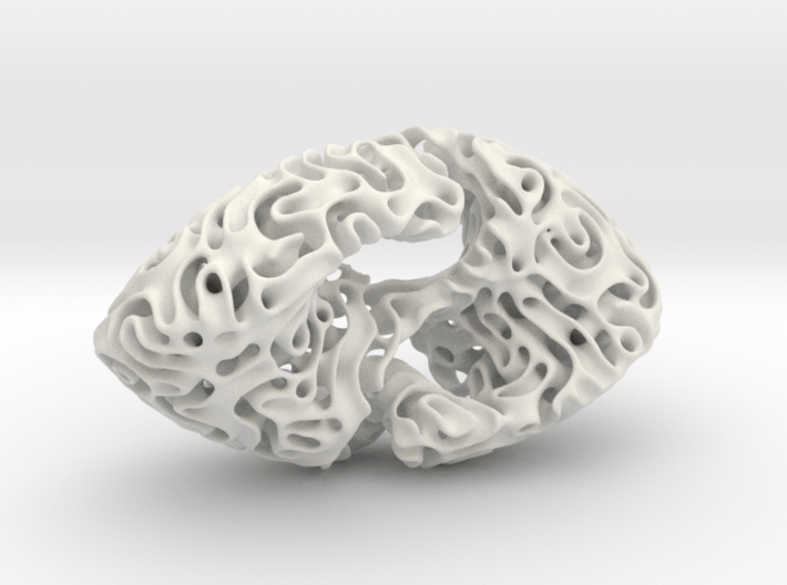 Reaction Diffusion Sculpture 3d printed 
